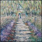 Leinen | Garten nach Monet 80x80 cm 2023